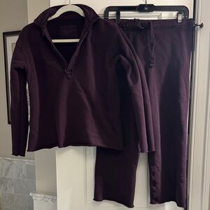 Dark Purple Frank and Eileen Lounge Set